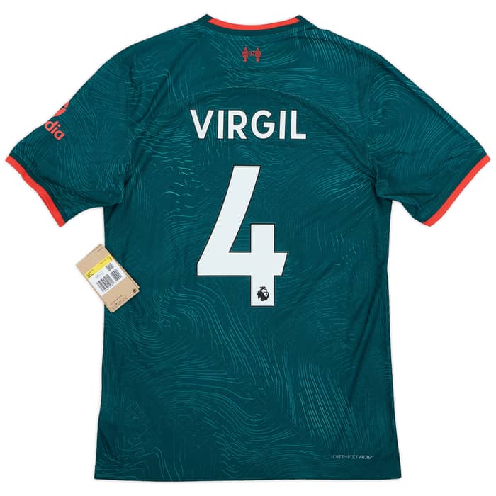 2022-23 Liverpool Authentic Third Shirt Virgil #4