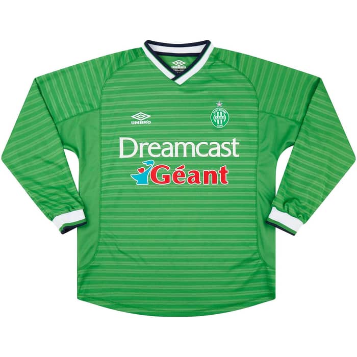 2000-01 Saint Etienne Home L/S Shirt - 6/10 - (L)