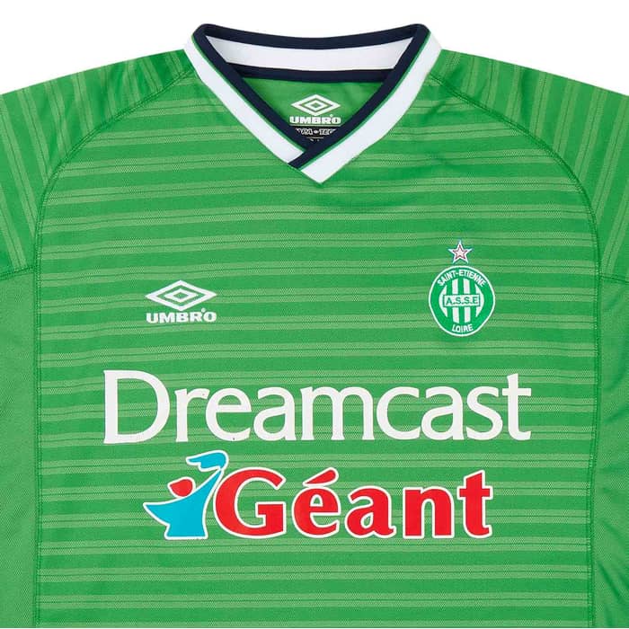 2000-01 Saint Etienne Home L/S Shirt - 6/10 - (L)