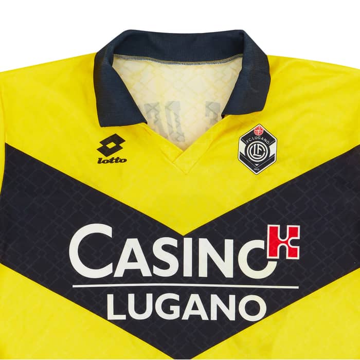 1996-97 Lugano Match Issue Third L/S Shirt #6