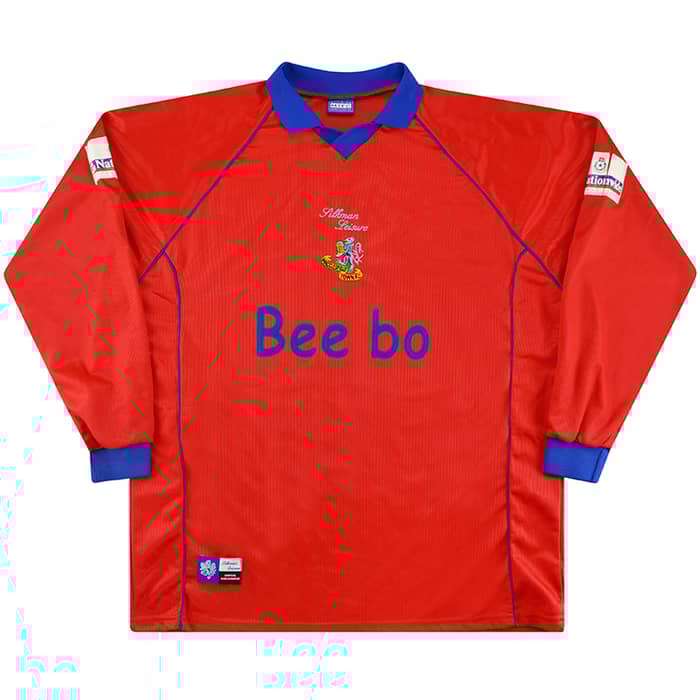 2000-01 Macclesfield Town Match Issue Signed Away L/S Shirt Shuker #7