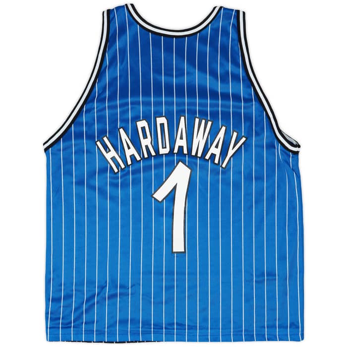 1995-98 Orlando Magic Hardaway #1 Champion Jersey (Reversible) L