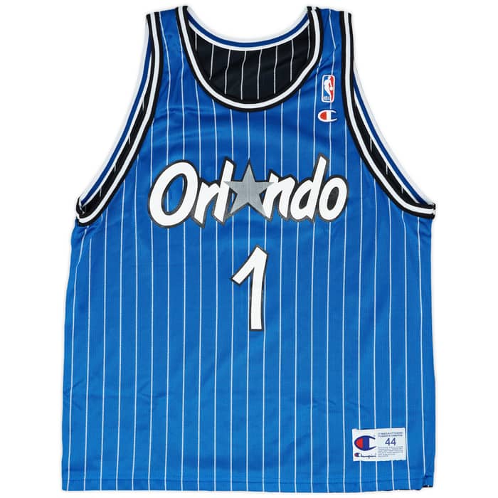 1995-98 Orlando Magic Hardaway #1 Champion Jersey (Reversible) L