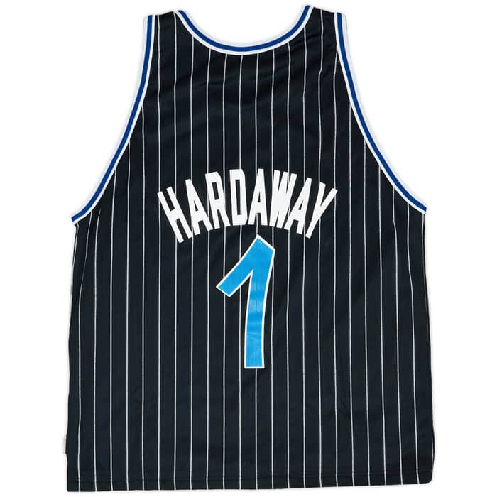 1995-98 Orlando Magic Hardaway #1 Champion Jersey (Reversible) L