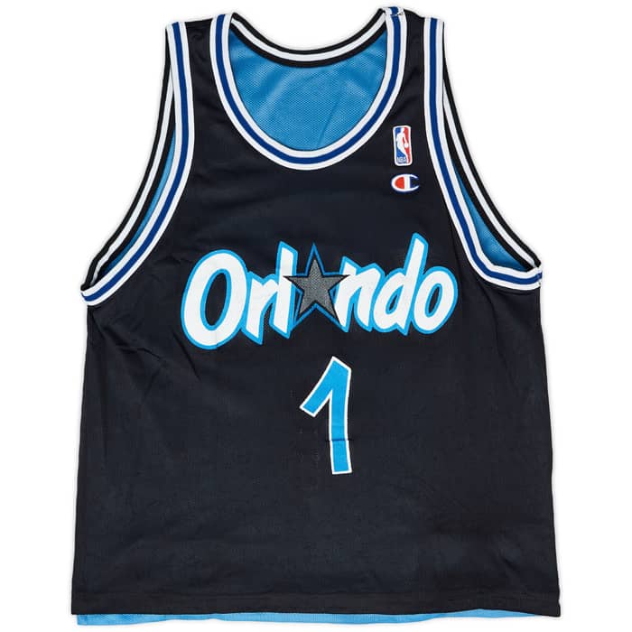 1995-98 Orlando Magic Hardaway #1 Champion Jersey (Reversible) M