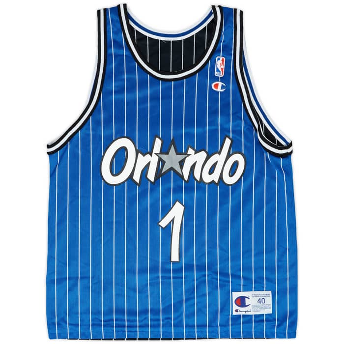 1995-98 Orlando Magic Hardaway #1 Champion Jersey (Reversible) M