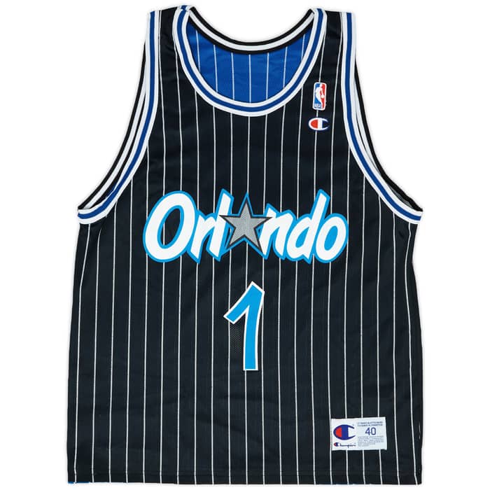 1995-98 Orlando Magic Hardaway #1 Champion Jersey (Reversible) M