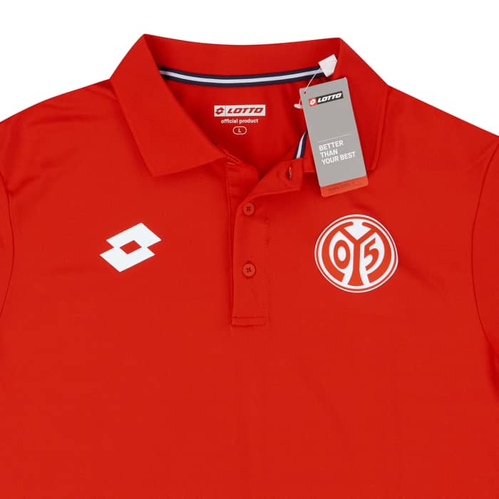 2018-19 FSV Mainz Lotto Polo T-Shirt - NEW