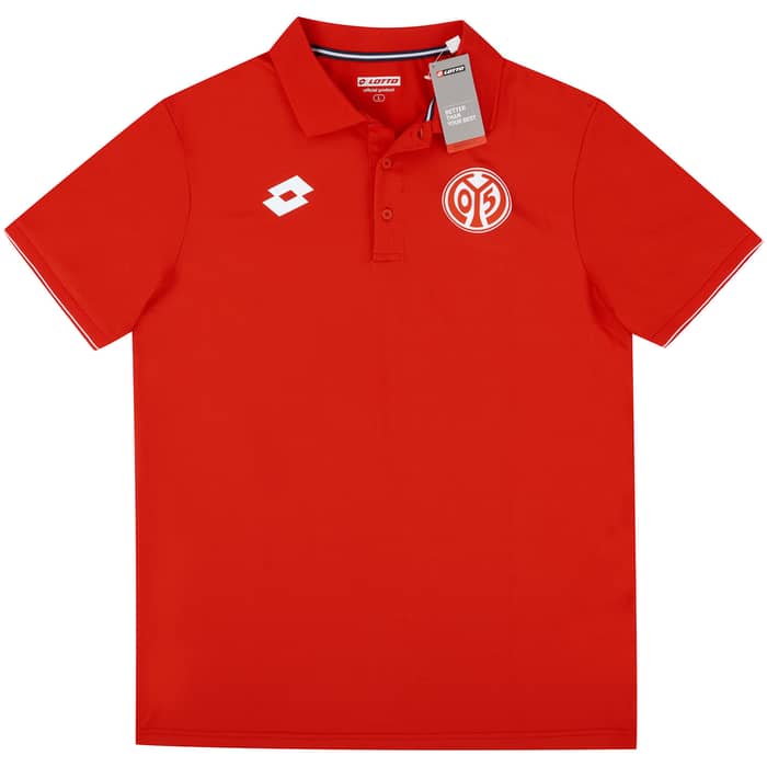 2018-19 FSV Mainz Lotto Polo T-Shirt - NEW