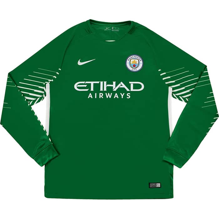 2017-18 Manchester City Match Issue GK Home Shirt Grimshaw #79 M