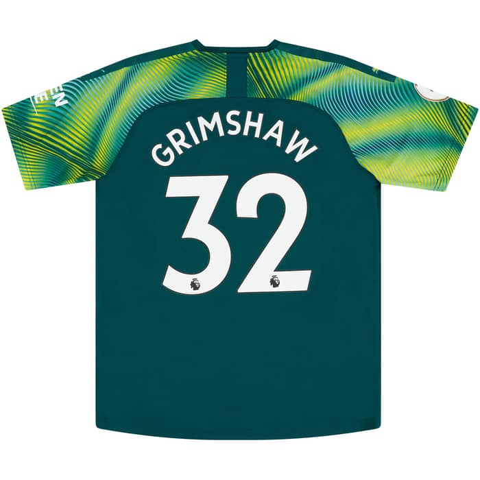 2019-20 Manchester City Match Issue GK Shirt Grimshaw #32