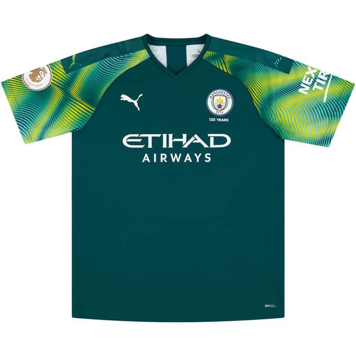 2019-20 Manchester City Match Issue GK Shirt Grimshaw #32