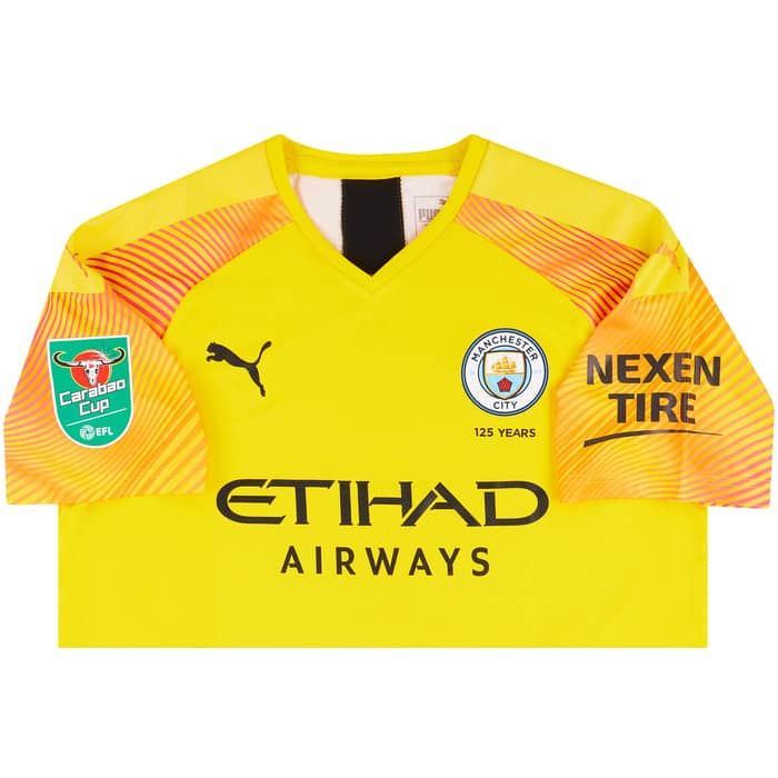 2019-20 Manchester City Match Issue GK Shirt Ederson M. #31
