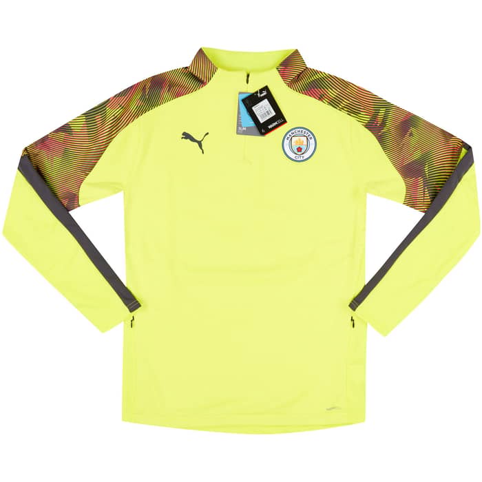 2019-20 Manchester City Puma 1/2 Zip Training Fleece Top (S)