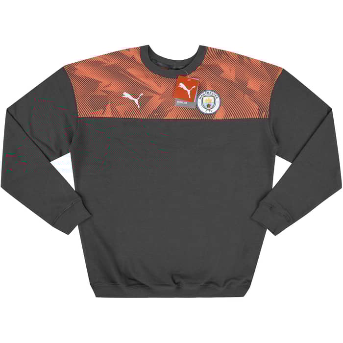 2019-20 Manchester City Puma Casuals Crew Sweat Top