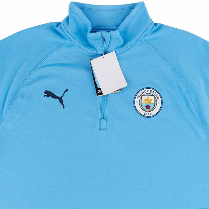 2020-21 Manchester City Puma 1/4 Zip Warm-Up Training Top