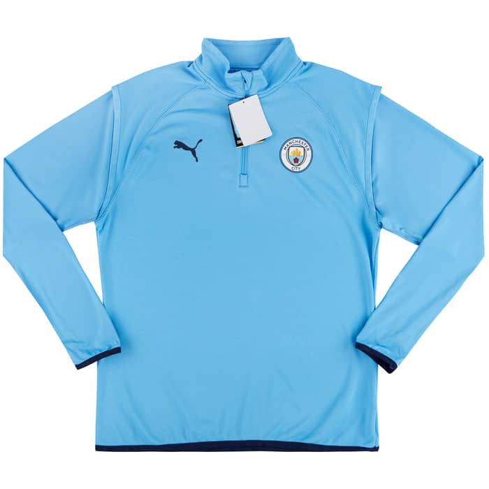 2020-21 Manchester City Puma 1/4 Zip Warm-Up Training Top