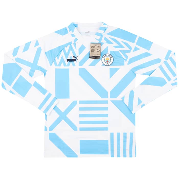 2022-23 Manchester City Puma Pre-Match Training Sweat Top