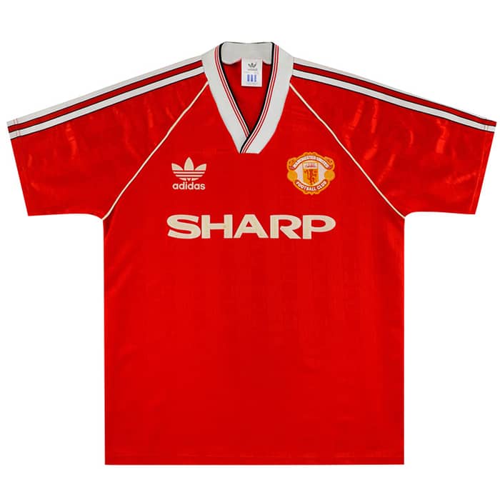 1988-90 Manchester United Home Shirt - 6/10 - (S)