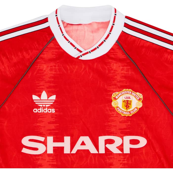 1990-92 Manchester United Home Shirt - 6/10 - (S)