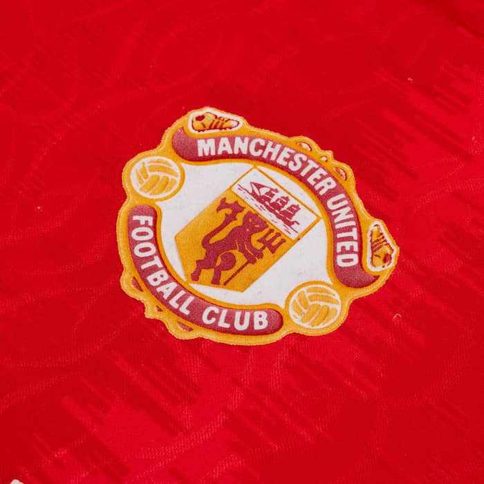 1990-92 Manchester United Home Shirt - 6/10 - (S)