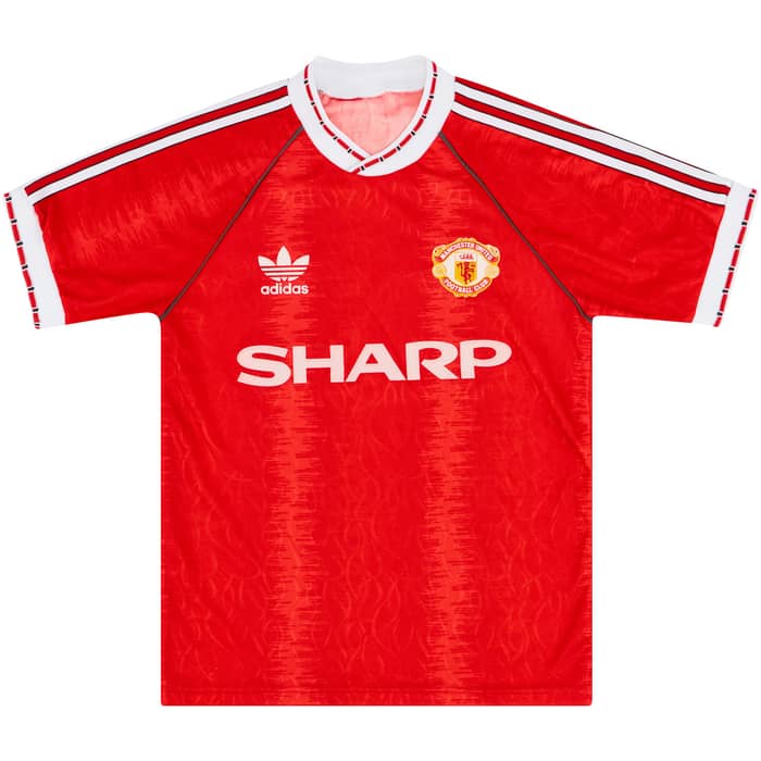 1990-92 Manchester United Home Shirt - 6/10 - (S)