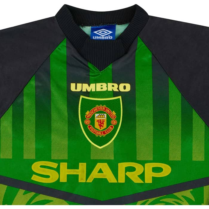 1997-98 Manchester United Green GK Shirt - 6/10 - (Y)