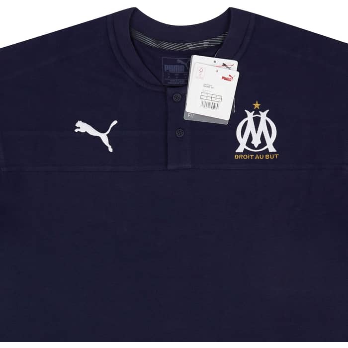 2019-20 Olympique Marseille Puma Casuals Polo T-Shirt (S)
