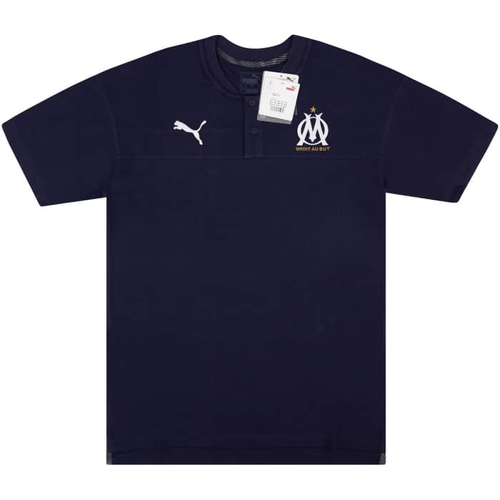 2019-20 Olympique Marseille Puma Casuals Polo T-Shirt (S)