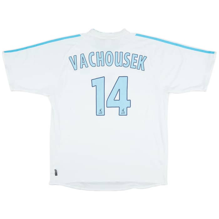 2003-04 Olympique Marseille Home Shirt Vachousek #14 - 6/10 - (XL)