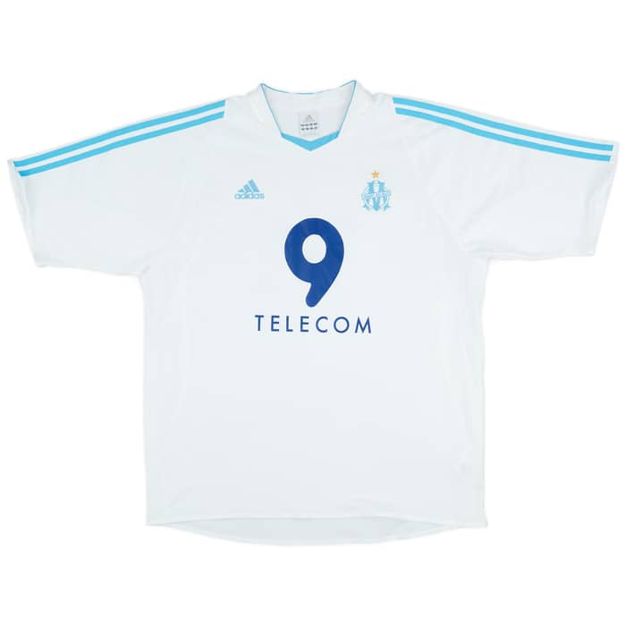 2003-04 Olympique Marseille Home Shirt Vachousek #14 - 6/10 - (XL)