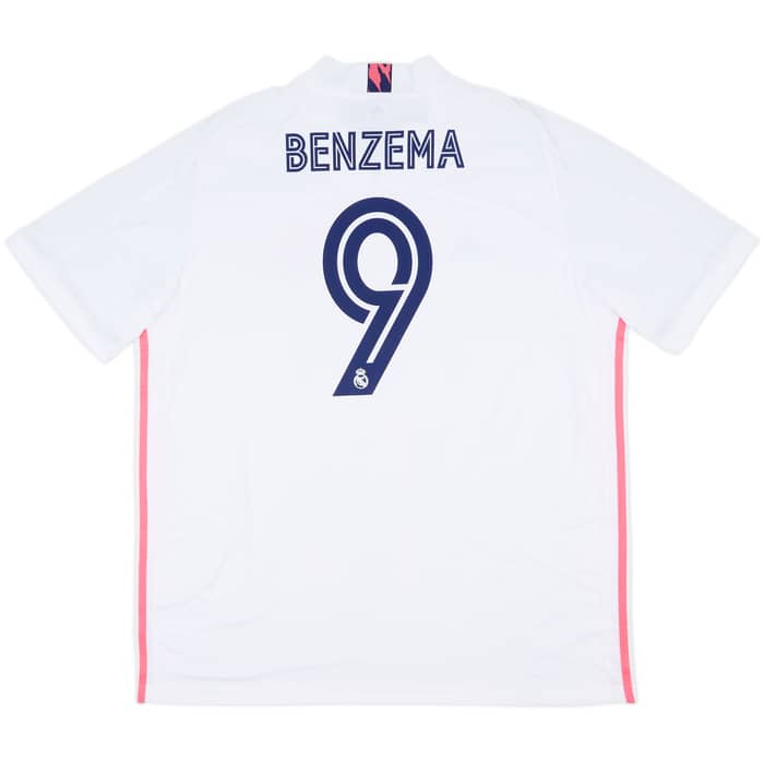 2020-21 Real Madrid Home Shirt Benzema #9 (XXL)