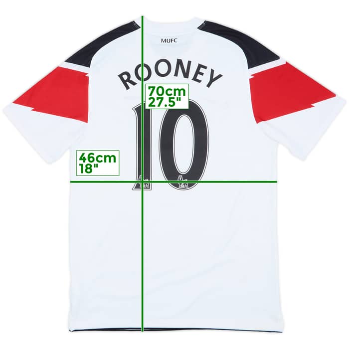 2010-12 Manchester United Away Shirt Rooney #10 - 5/10 - (M)