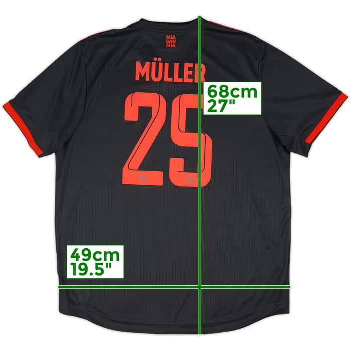 2022-23 Bayern Munich Authentic Third Shirt Muller #25 - 10/10 - (XL)