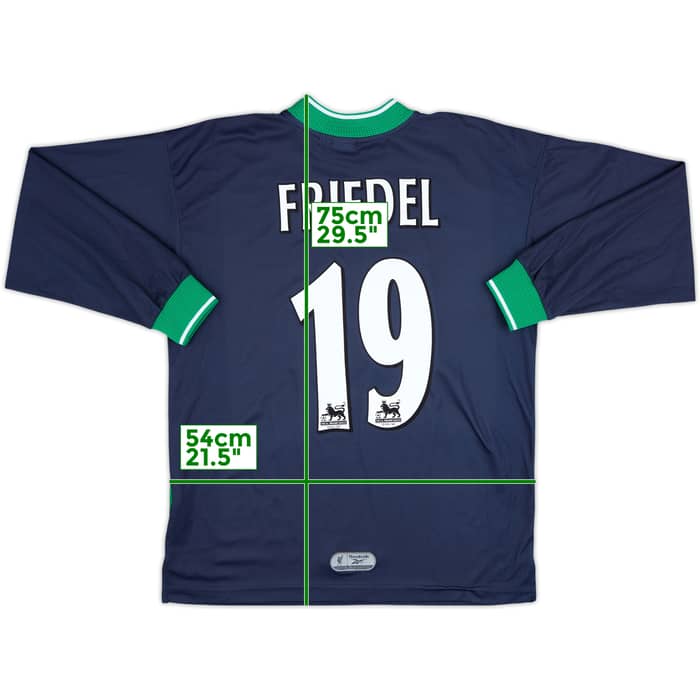 1999-00 Liverpool GK Shirt Friedel #19 - 7/10 - (S)