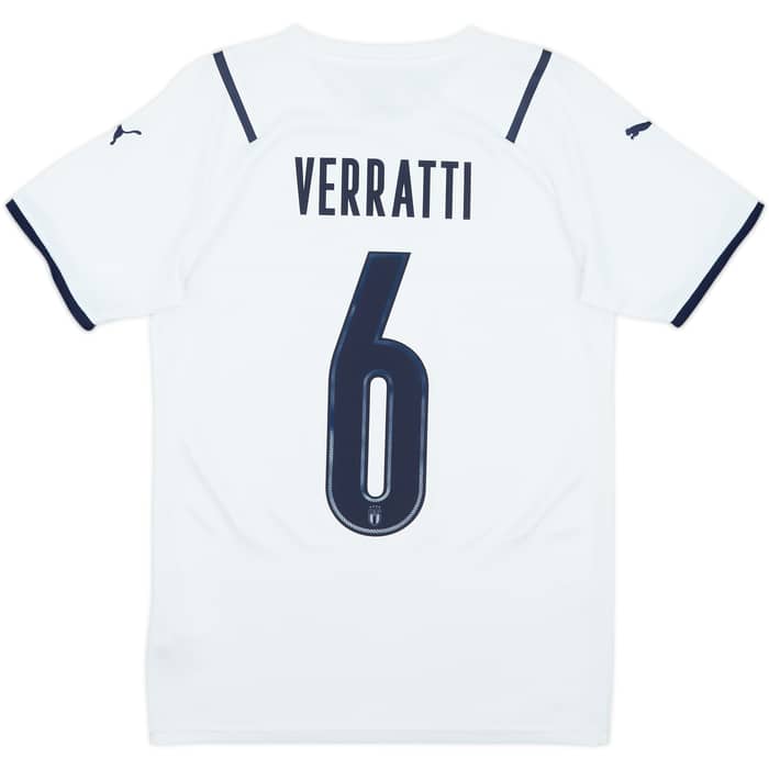 2021 Italy Away Shirt Verratti #6 - 8/10 - (S)