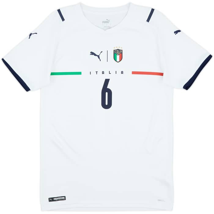 2021 Italy Away Shirt Verratti #6 - 8/10 - (S)