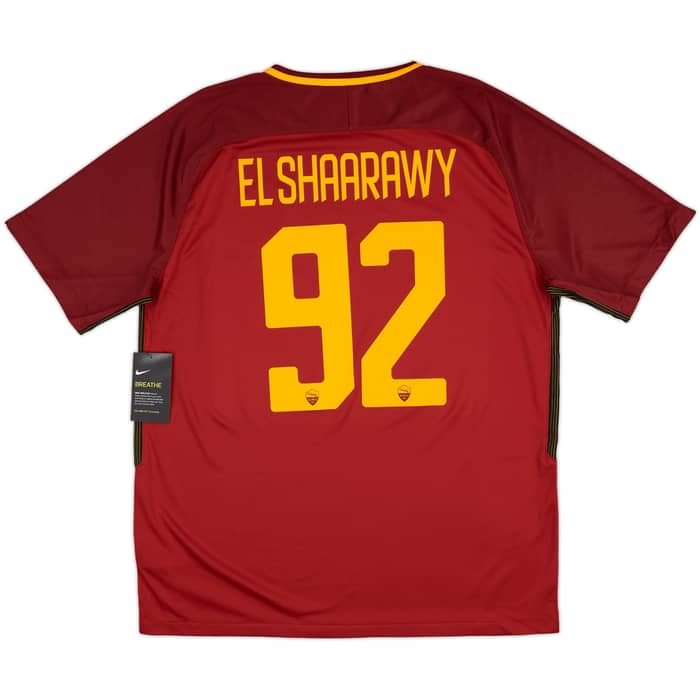 2017-18 Roma Home Shirt El Shaarawry #92 (XL)