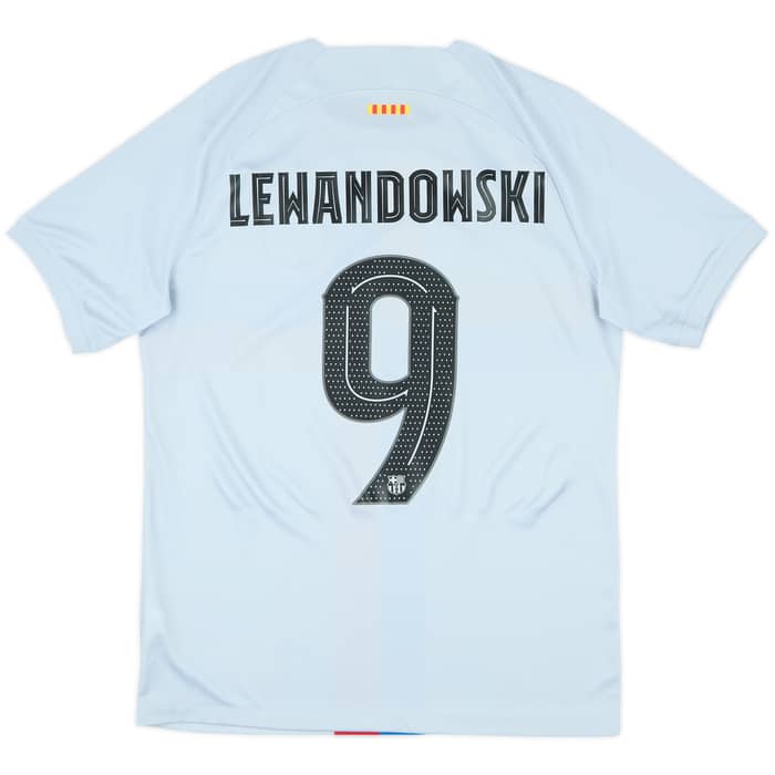 2022-23 Barcelona Third Shirt Lewandowski #9 - 9/10 - (M)