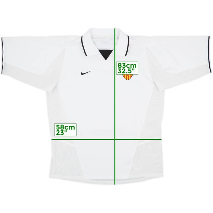 2003-04 Valencia Home Shirt - 8/10 - (XL)