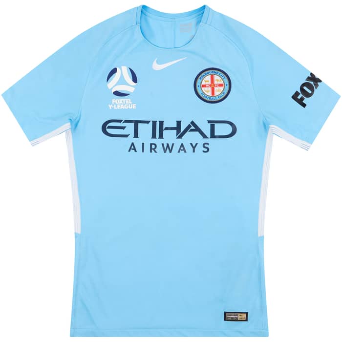 2017-18 Melbourne City Y-League Match Worn Home Shirt # (Very Good)