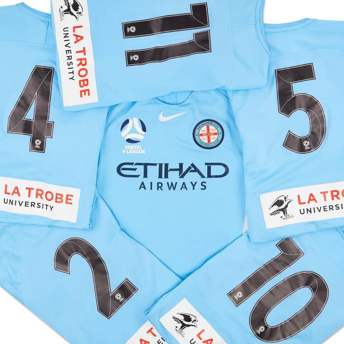 2017-18 Melbourne City Y-League Match Worn Home Shirt # (Very Good)