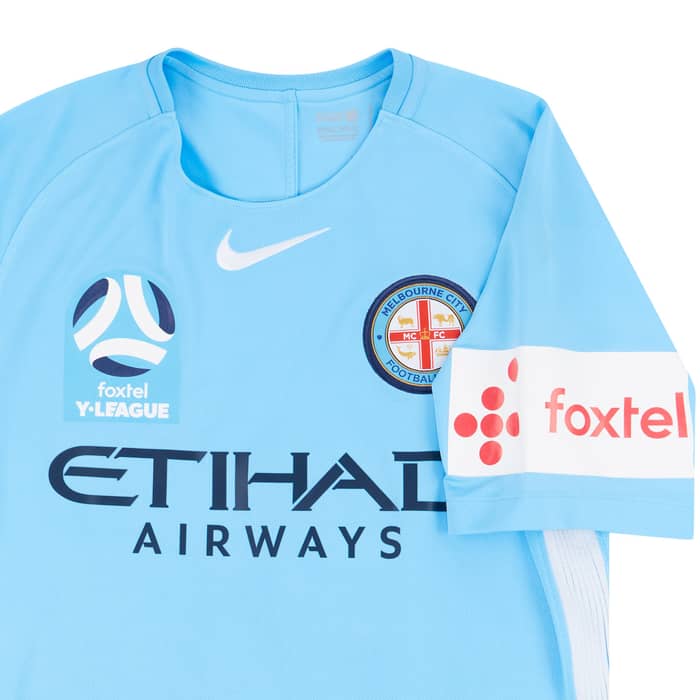 2018-19 Melbourne City Y-League Match Worn Home Shirt # (Very Good)