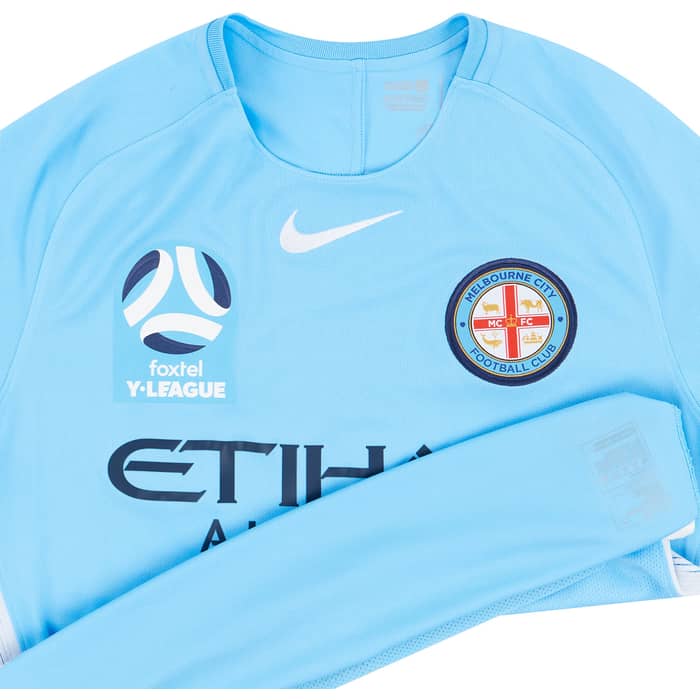 2018-19 Melbourne City Y-League Match Worn Home Shirt # (Very Good)