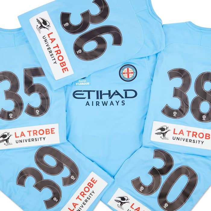 2018-19 Melbourne City Y-League Match Worn Home Shirt # (Very Good)