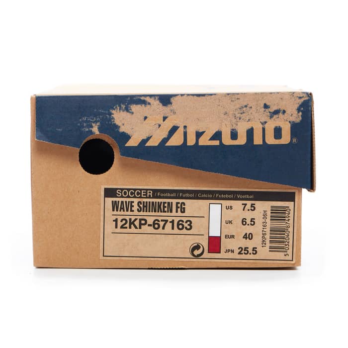 2007 Mizuno Wave Shinken Football Boots *In Box* FG 6½