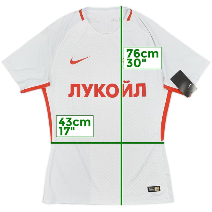 2017-18 Spartak Moscow Authentic Away Shirt (M)
