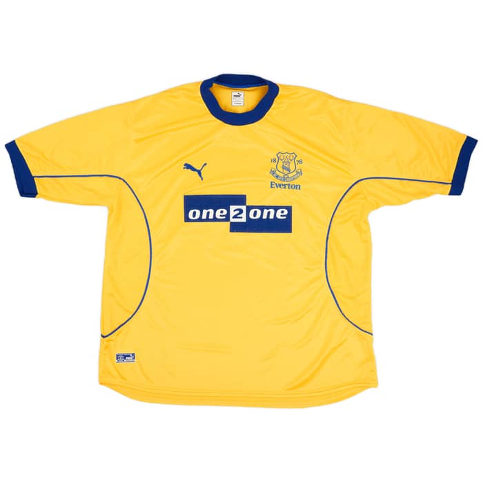 2000-01 Everton Away Shirt Gascoigne #18 - 8/10 - (XL)