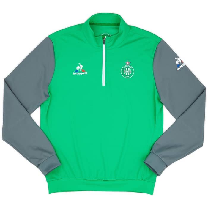 2016-17 Saint Etienne Le Coq Sportif 1/4 Zip Training Top - 9/10 - (M)