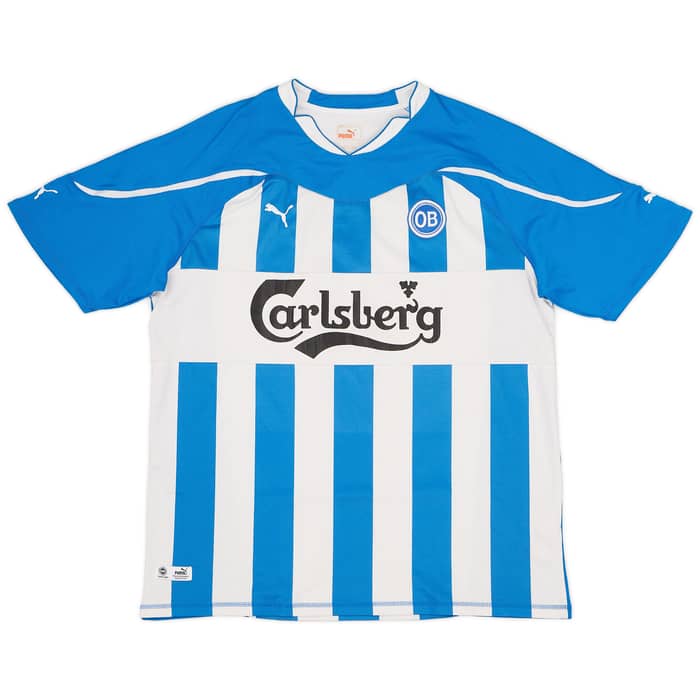 2011-12 Odense Home Shirt Reginiussen #8 - 7/10 - (XL)